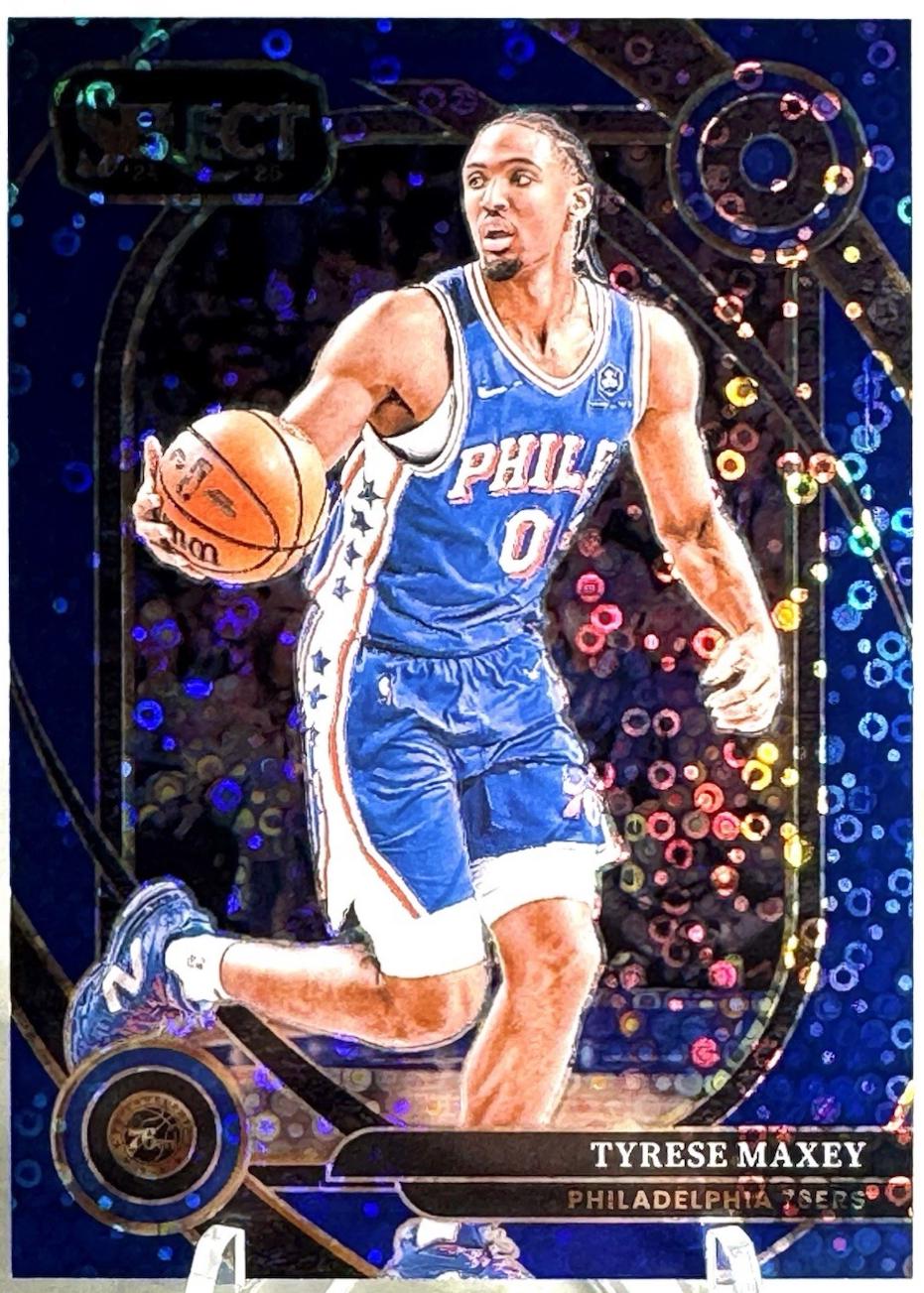 Tyrese Maxey [Blue Disco Prizm] #243