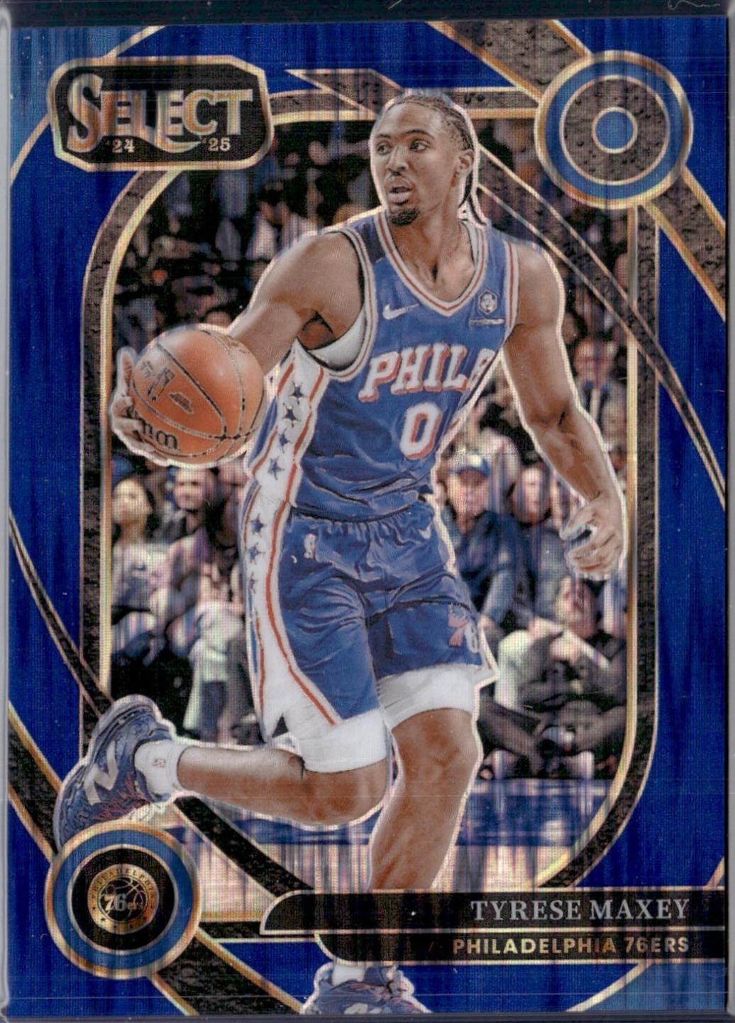 Tyrese Maxey [Blue Flash Prizm] #243