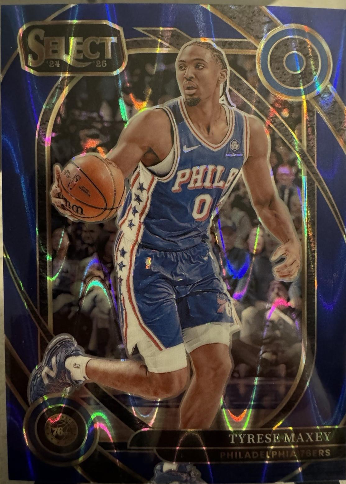 Tyrese Maxey [Blue Tectonic Prizm] #243