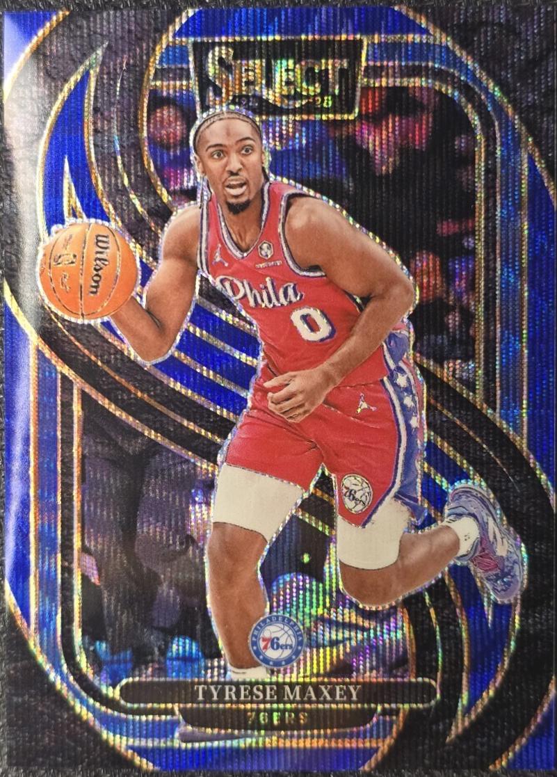 Tyrese Maxey [Blue Wave Prizm] #156