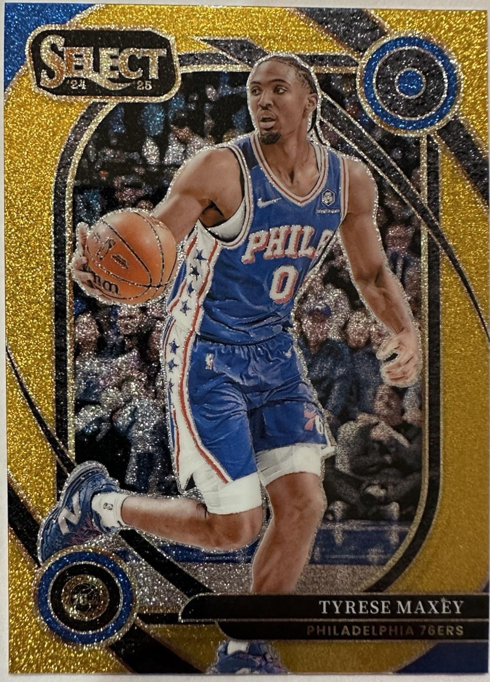 Tyrese Maxey [Gold Glitter Prizm] #243