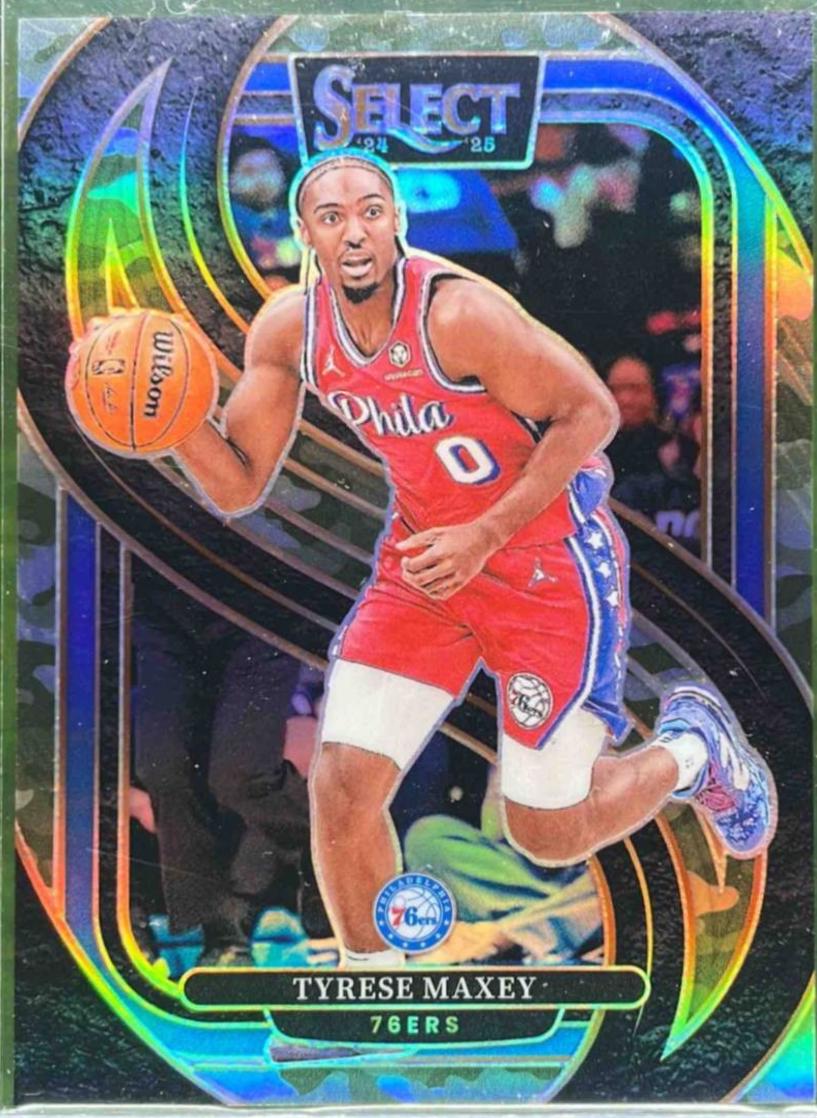 Tyrese Maxey [Green Camo Prizm] #156