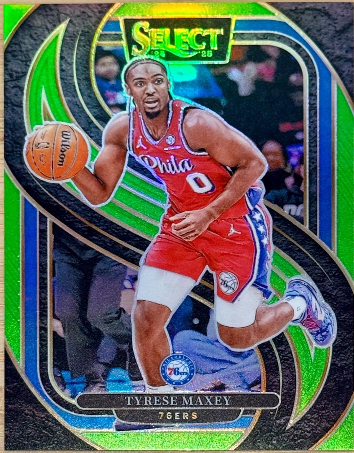 Tyrese Maxey [Neon Green Prizm] #156
