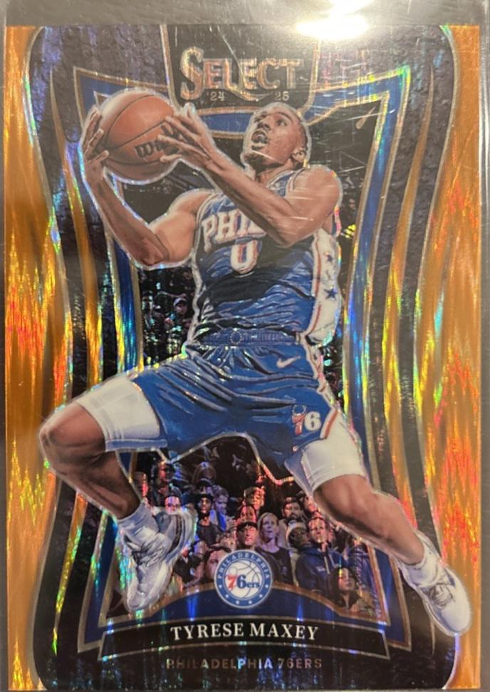 Tyrese Maxey [Orange Flash Prizm] #364