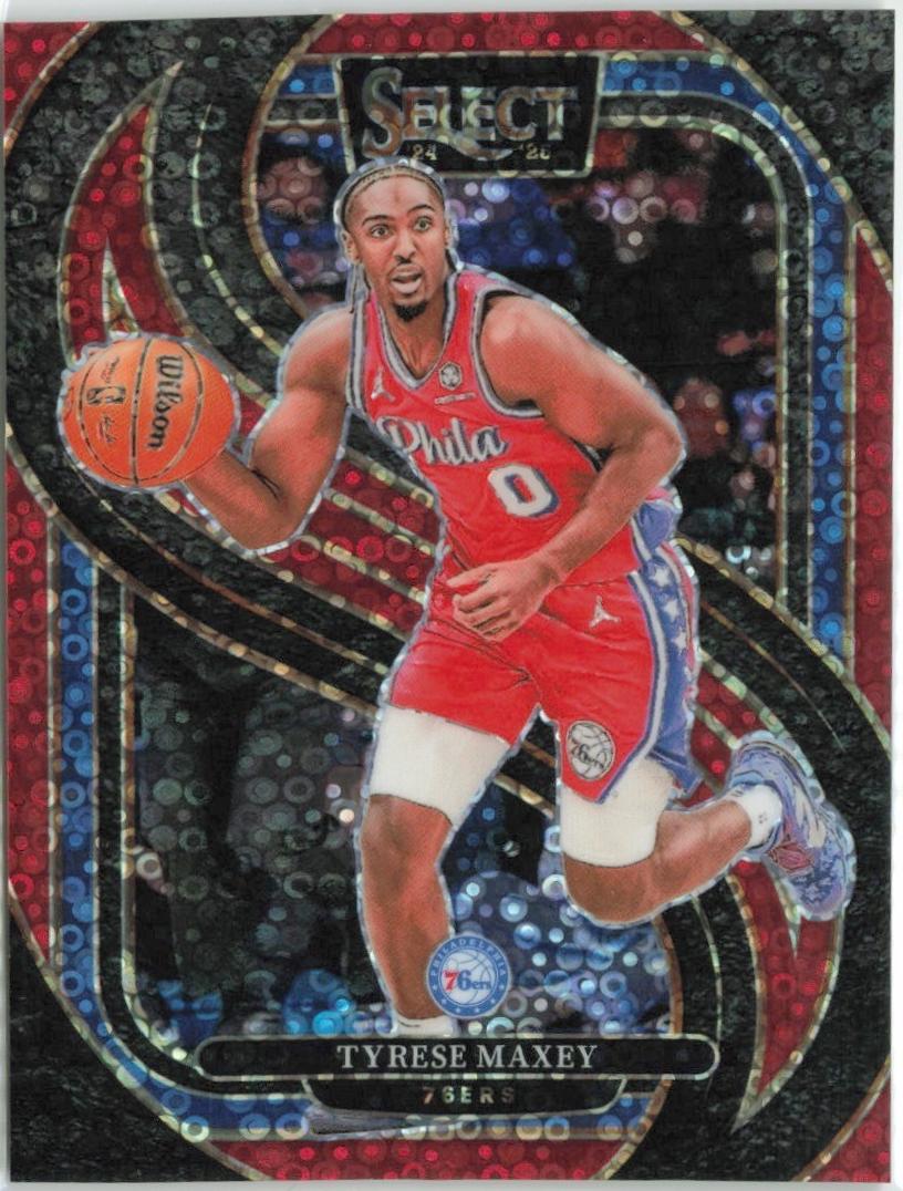 Tyrese Maxey [Red Disco Prizm] #156