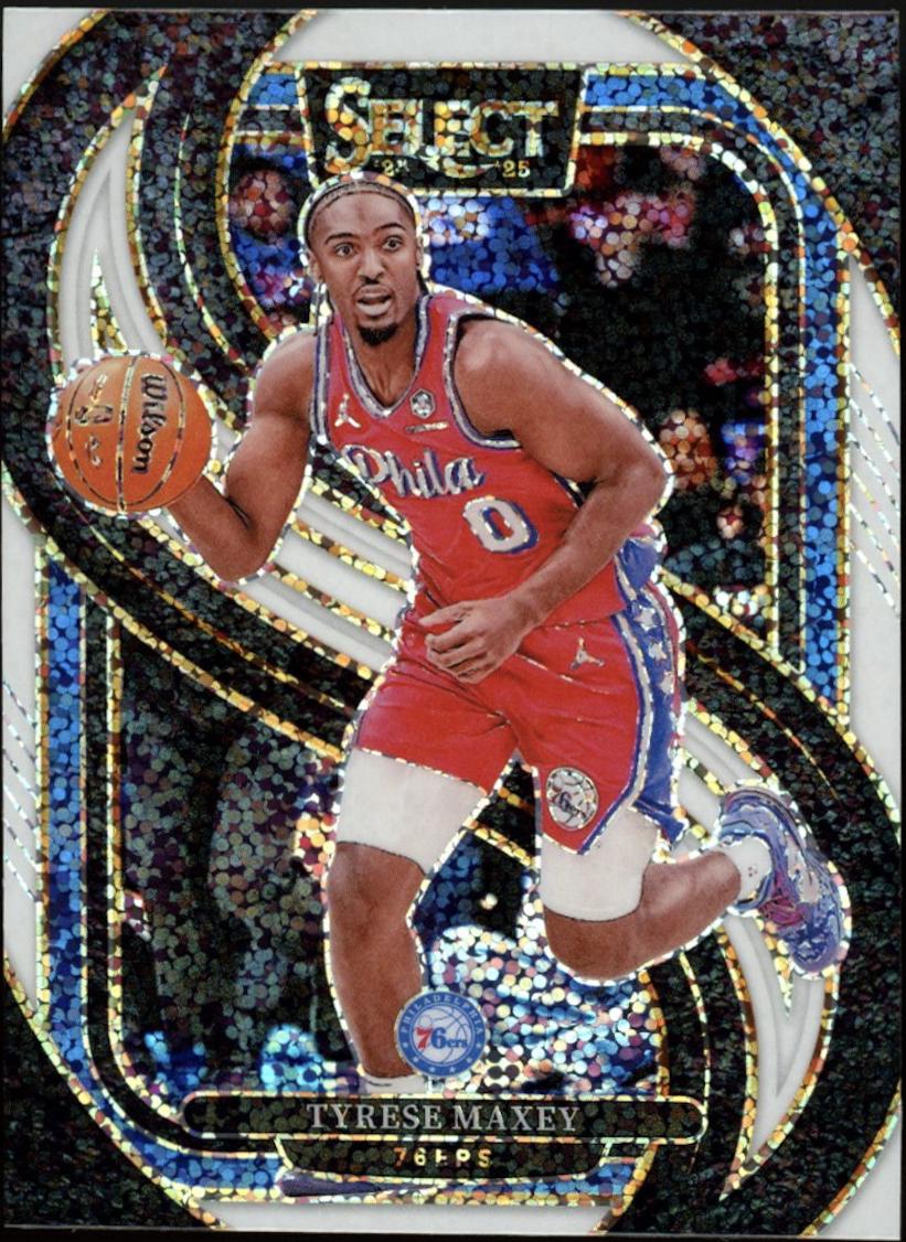 Tyrese Maxey [White Sparkle Prizm] #156