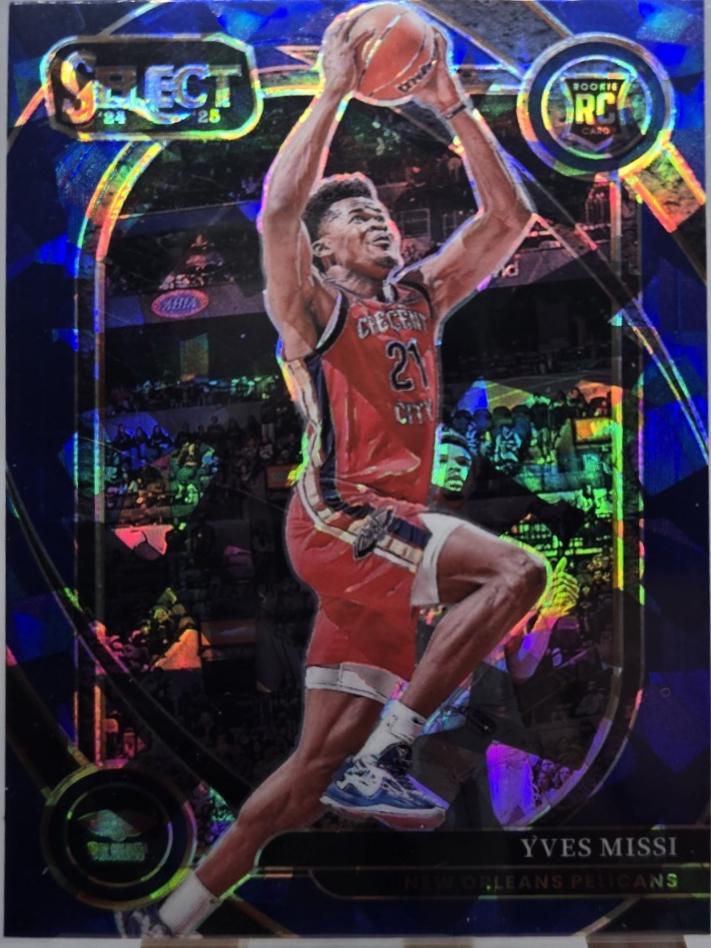 Yves Missi [Blue Cracked Ice Prizm] #284