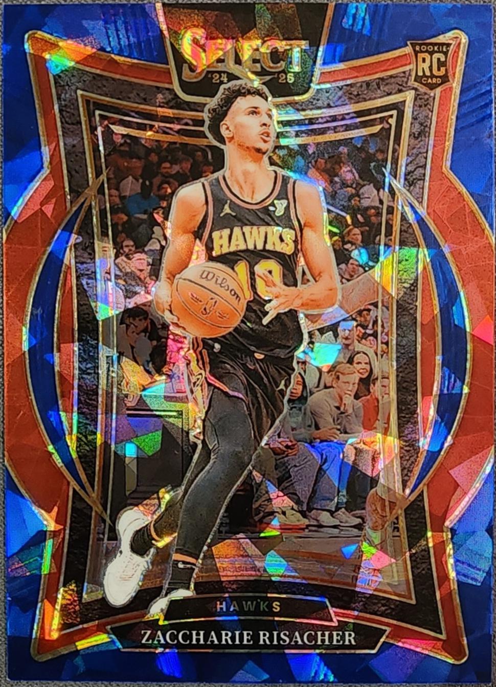 Zaccharie Risacher [Blue Cracked Ice Prizm] #86