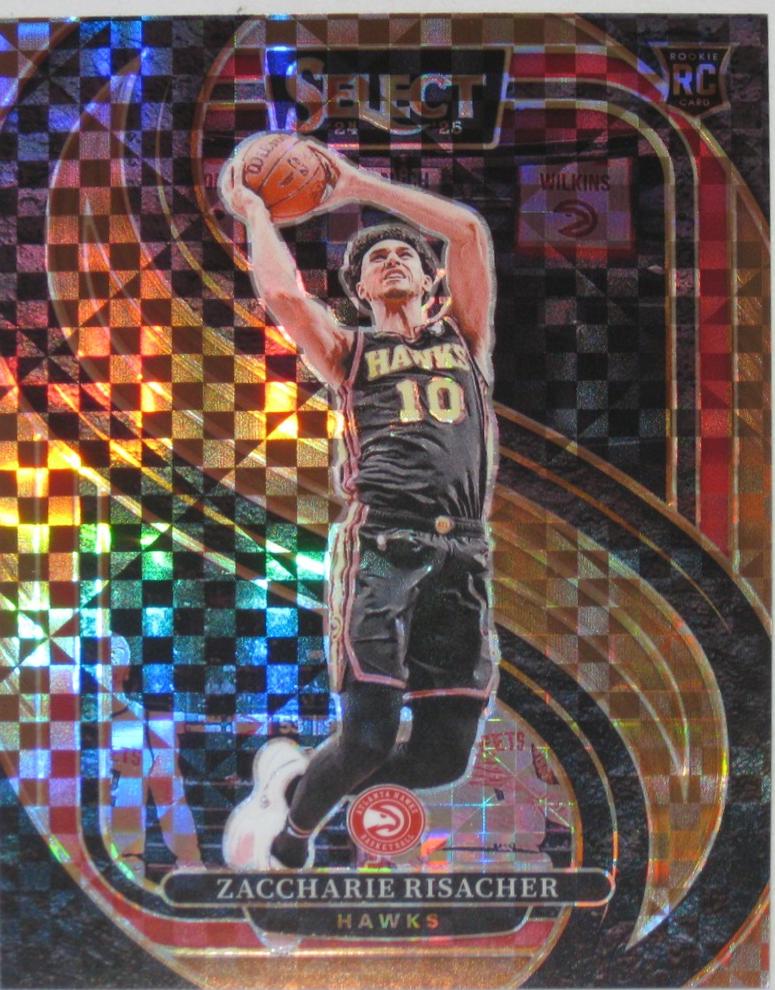 Zaccharie Risacher [Bronze Checker Prizm] #180