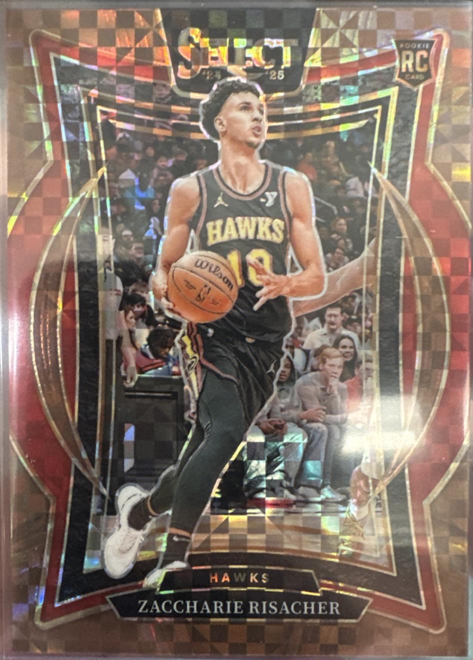 Zaccharie Risacher [Bronze Checker Prizm] #86