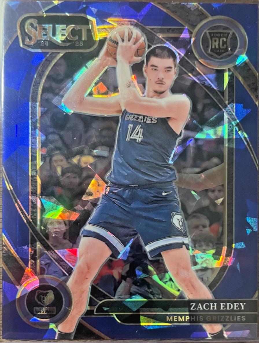 Zach Edey [Blue Cracked Ice Prizm] #280