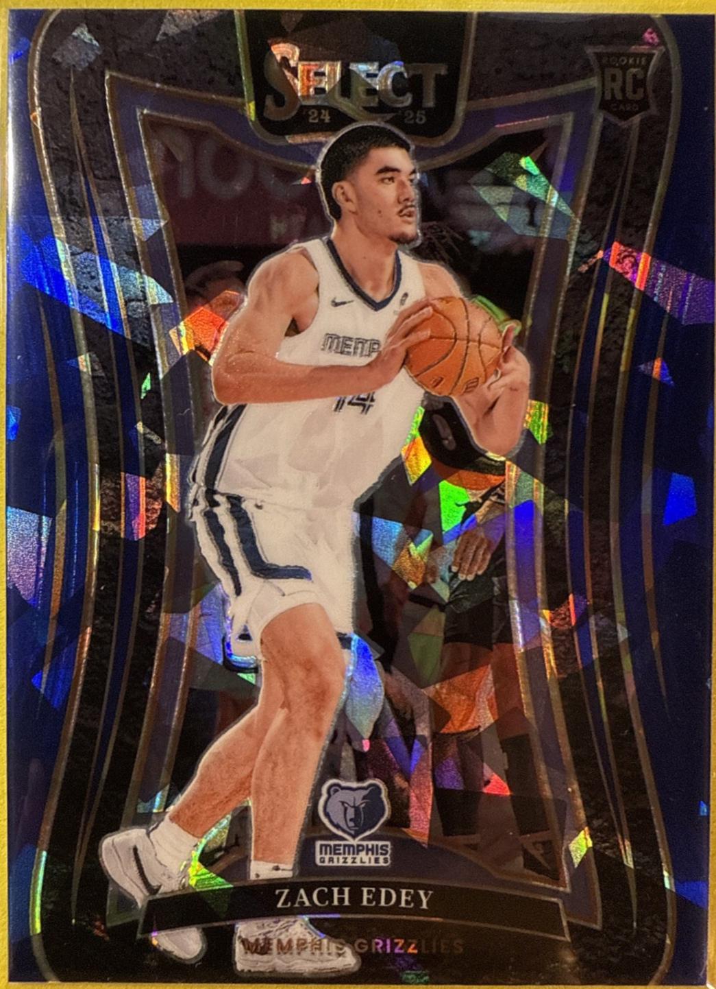 Zach Edey [Blue Cracked Ice Prizm] #391