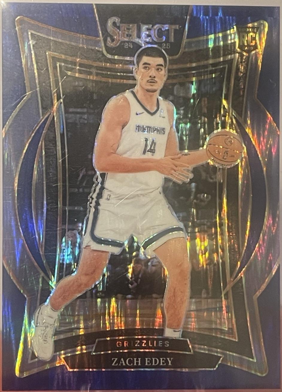 Zach Edey [Blue Flash Prizm] #98
