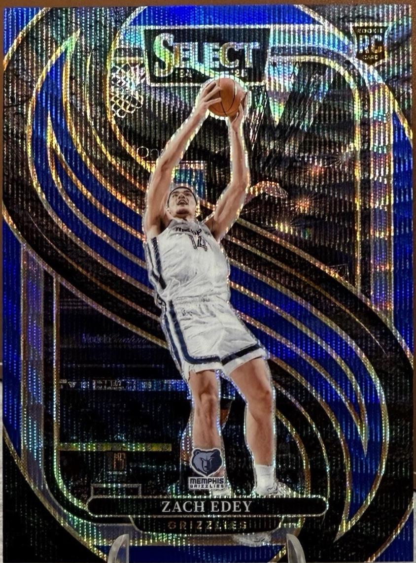 Zach Edey [Blue Wave Prizm] #192