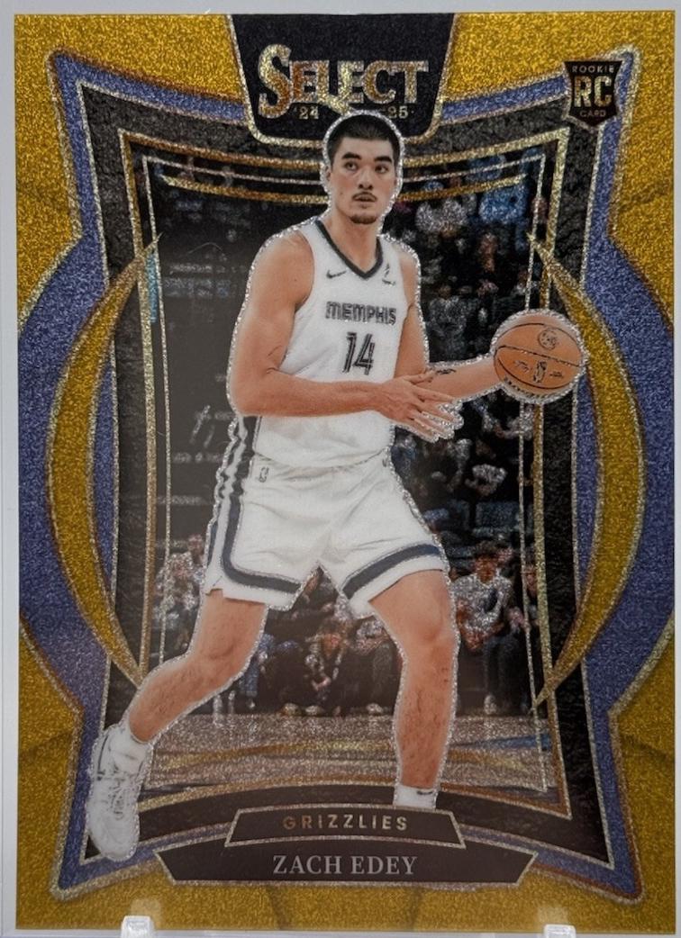 Zach Edey [Gold Glitter Prizm] #98