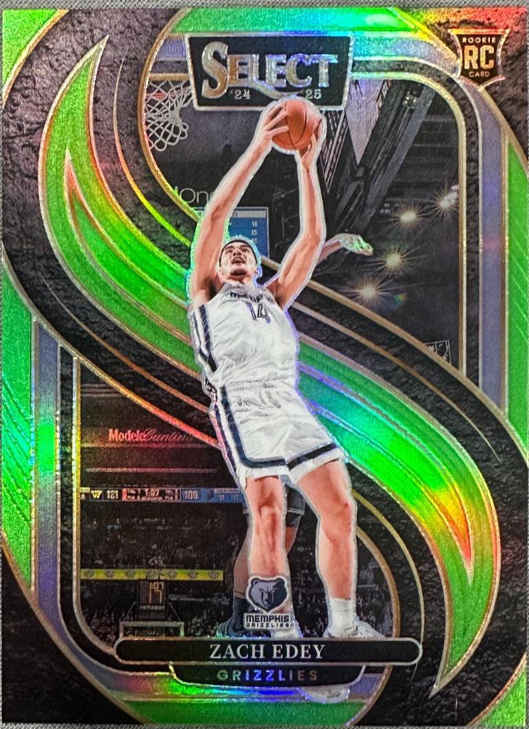 Zach Edey [Neon Green Prizm] #192