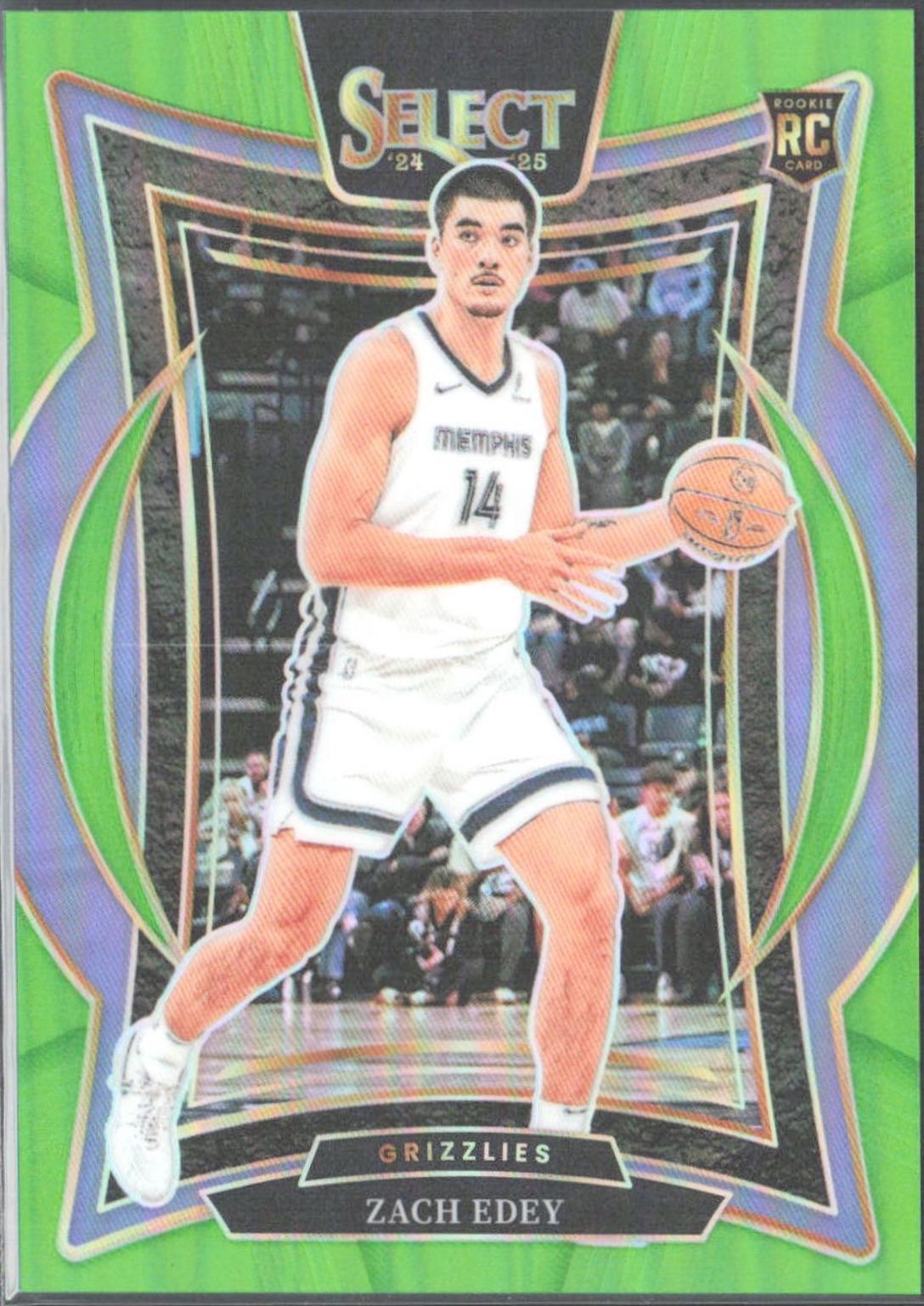 Zach Edey [Neon Green Prizm] #98