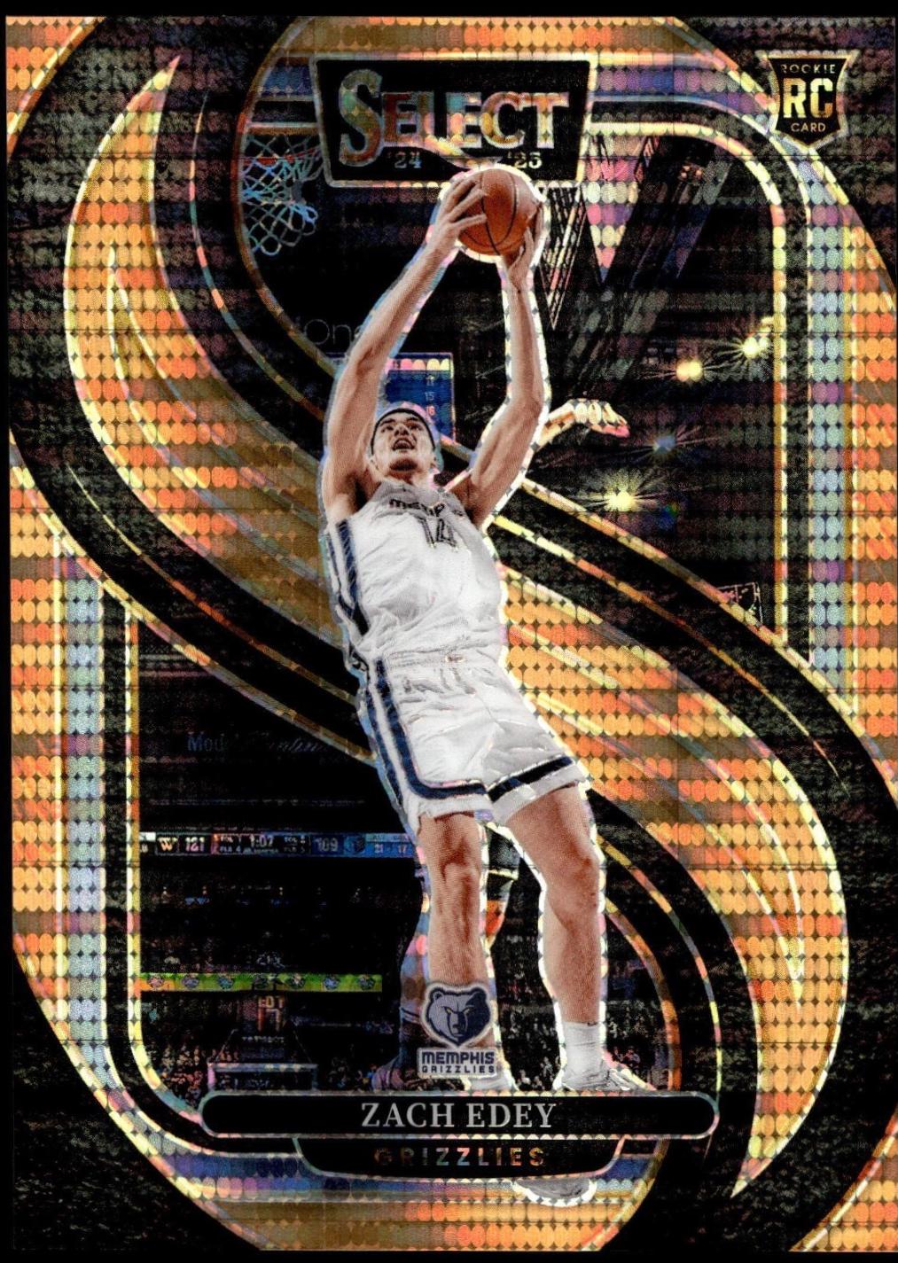 Zach Edey [Neon Orange Pulsar Prizm] #192