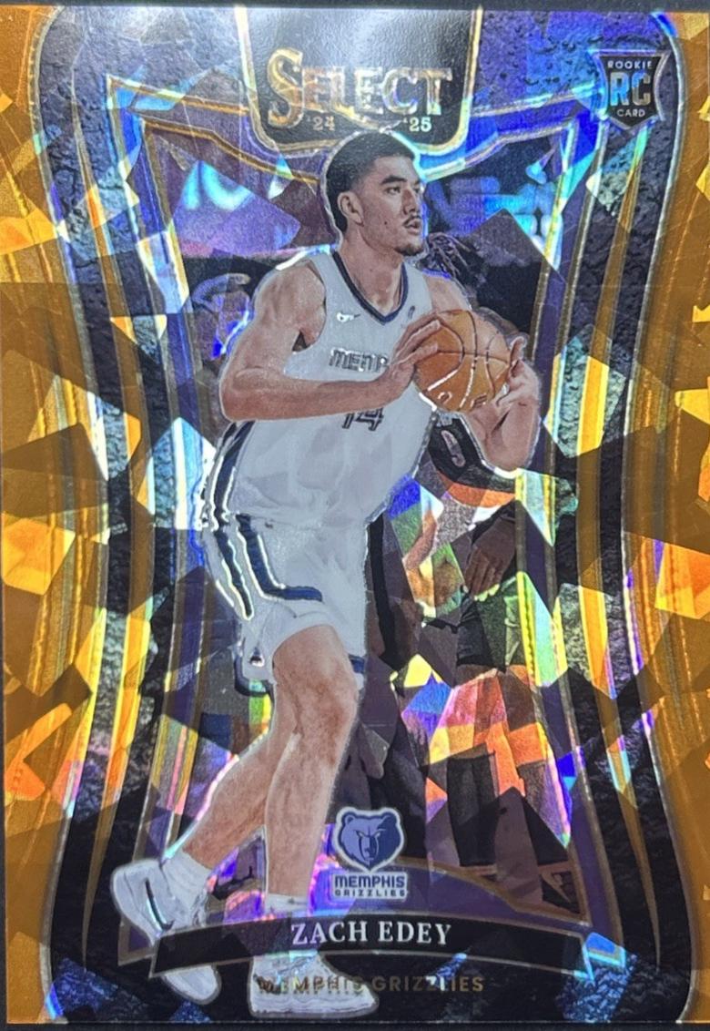 Zach Edey [Orange Cracked Ice Prizm] #391