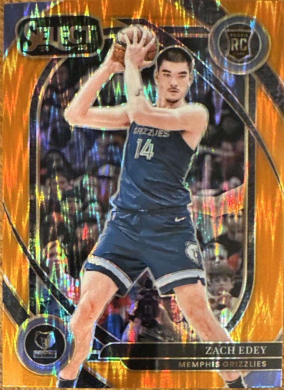 Zach Edey [Orange Flash Prizm] #280