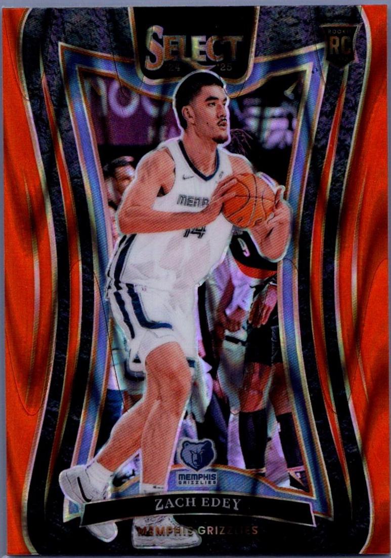 Zach Edey [Orange Flash Prizm] #391