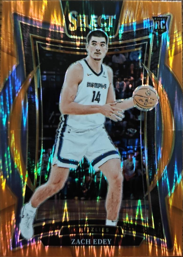 Zach Edey [Orange Flash Prizm] #98