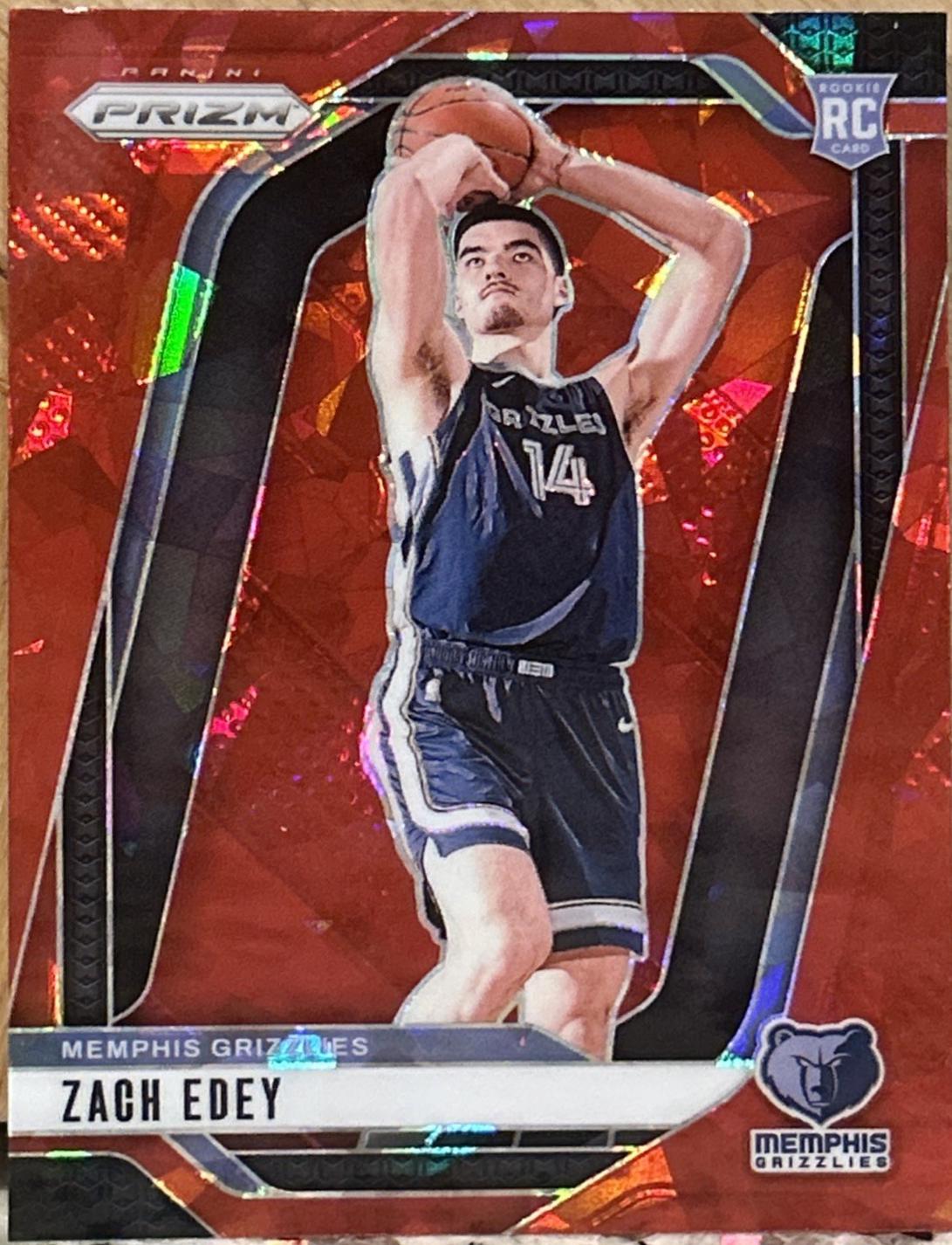 Zach Edey [Red Cracked Ice Prizm] #391