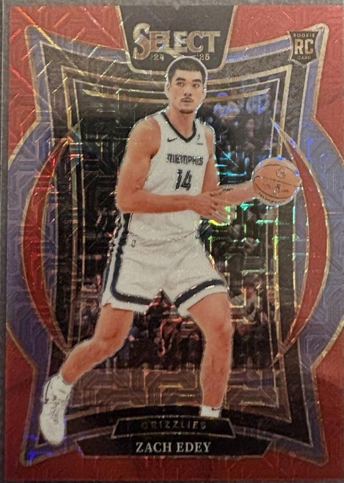 Zach Edey [Red Mojo Prizm] #98