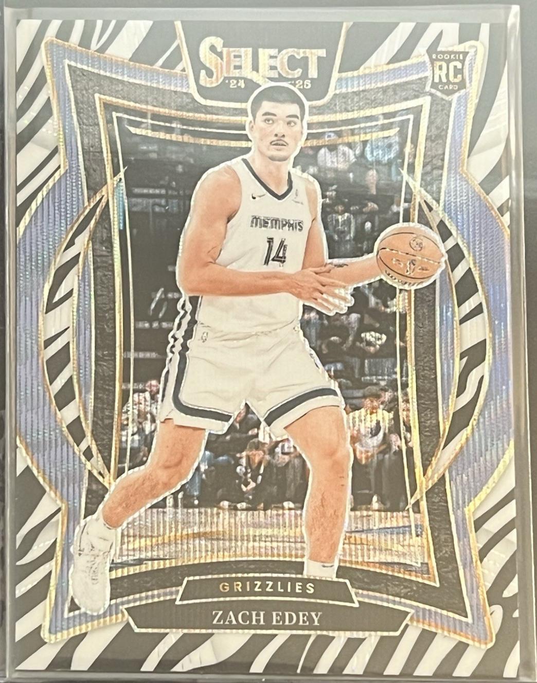 Zach Edey [Zebra Prizm] #192