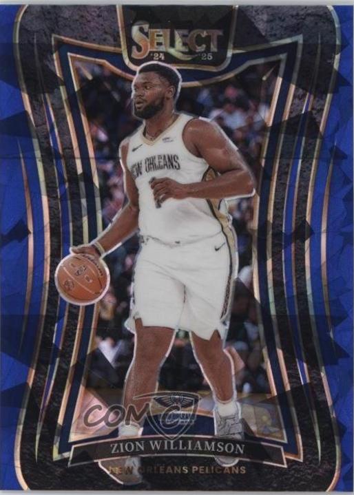 Zion Williamson [Blue Cracked Ice Prizm] #304