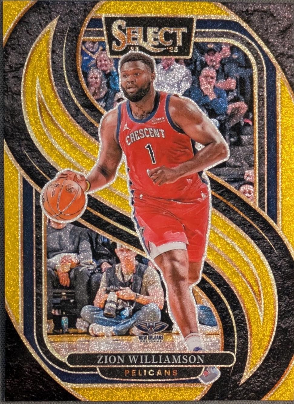 Zion Williamson [Gold Glitter Prizm] #138