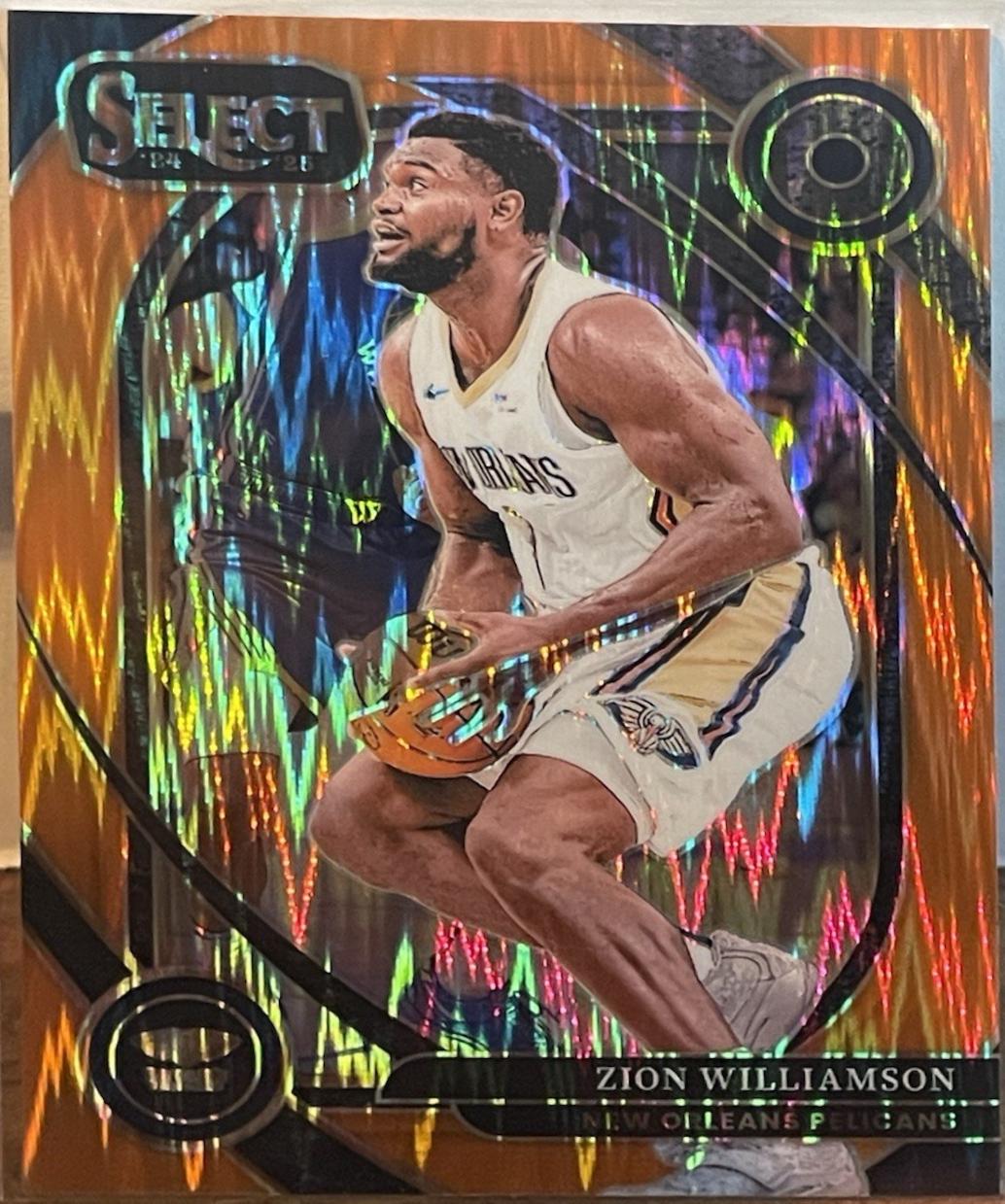Zion Williamson [Orange Flash Prizm] #258