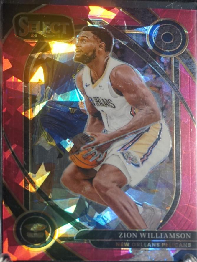 Zion Williamson [Purple Cracked Ice Prizm] #258
