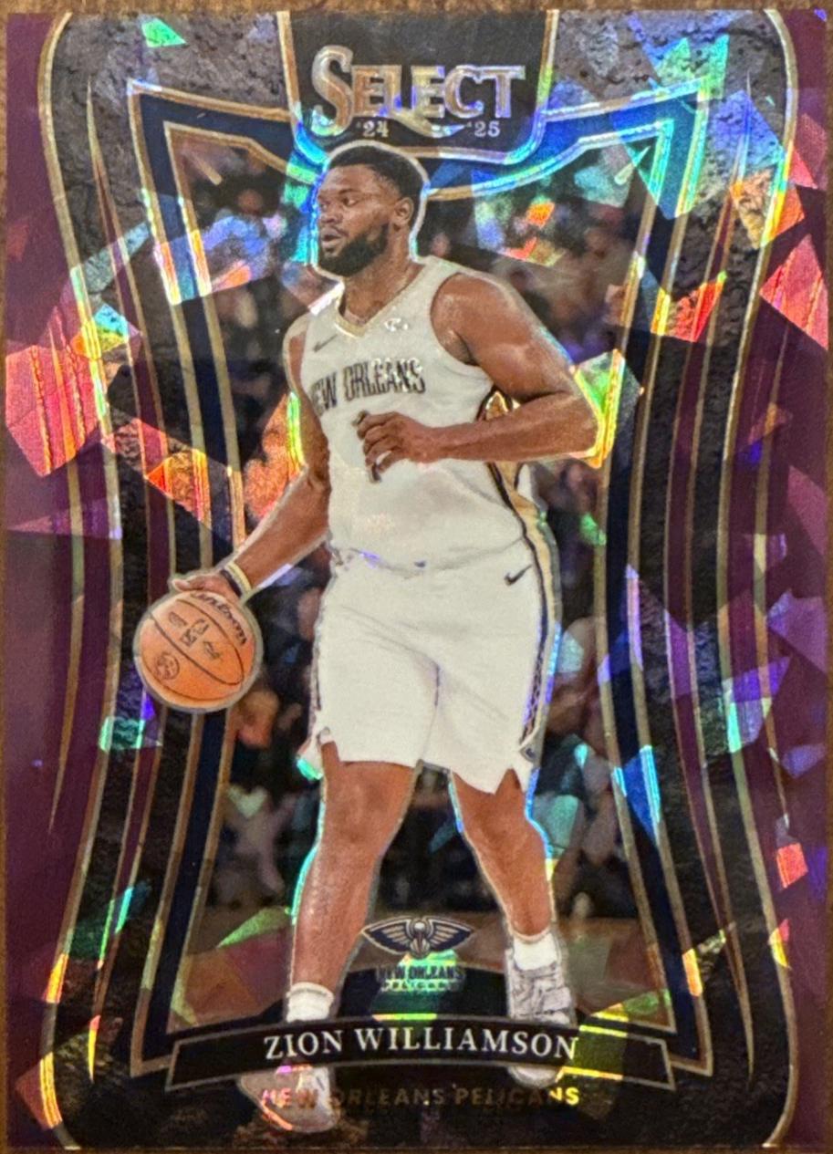Zion Williamson [Purple Cracked Ice Prizm] #304