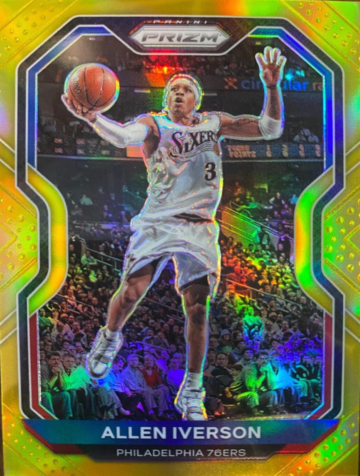 Allen Iverson [Gold Prizm] #19