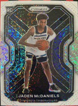 Jaden McDaniels [White Sparkle Prizm] #277