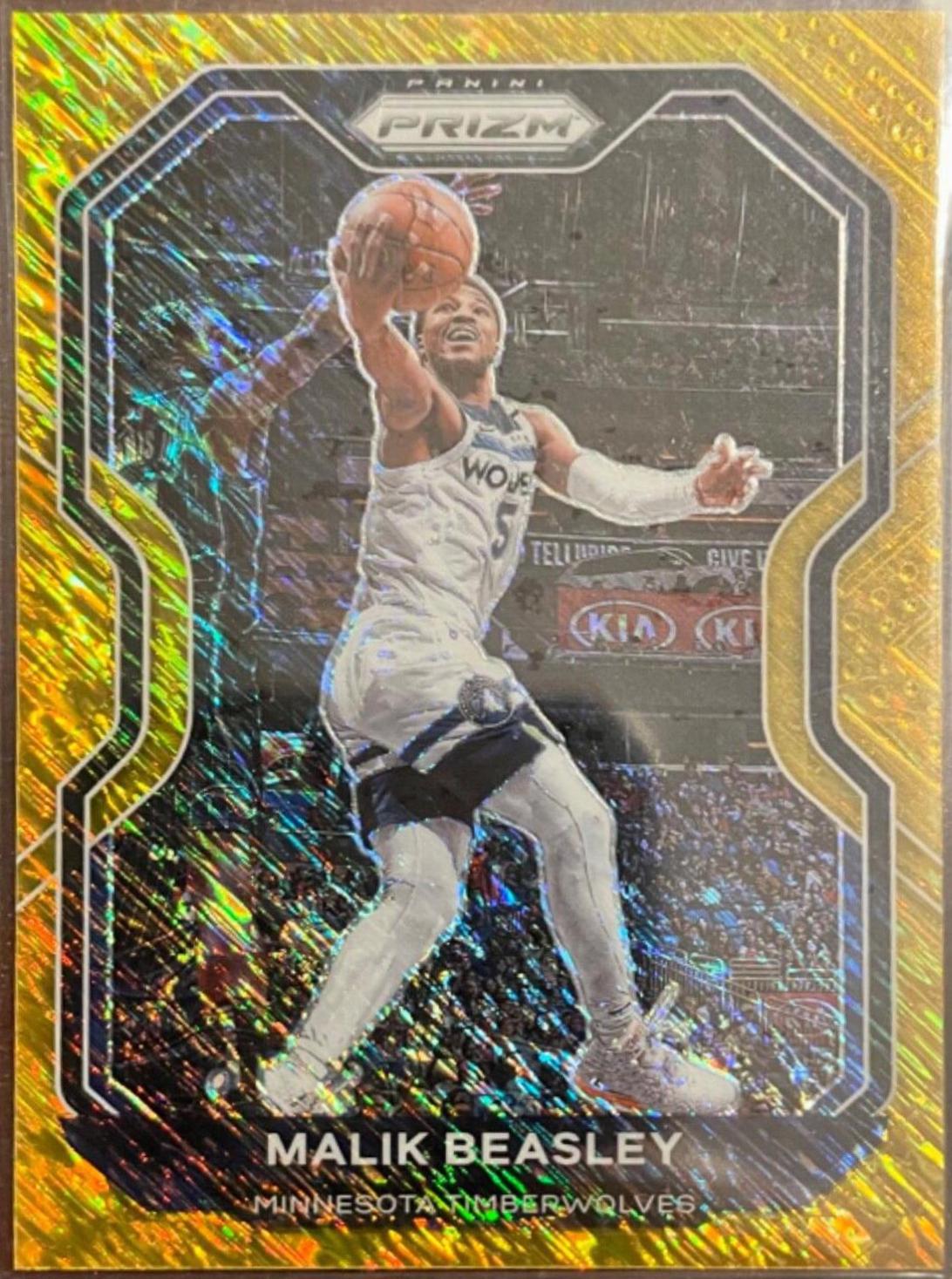 Malik Beasley [Gold Shimmer Prizm] #102