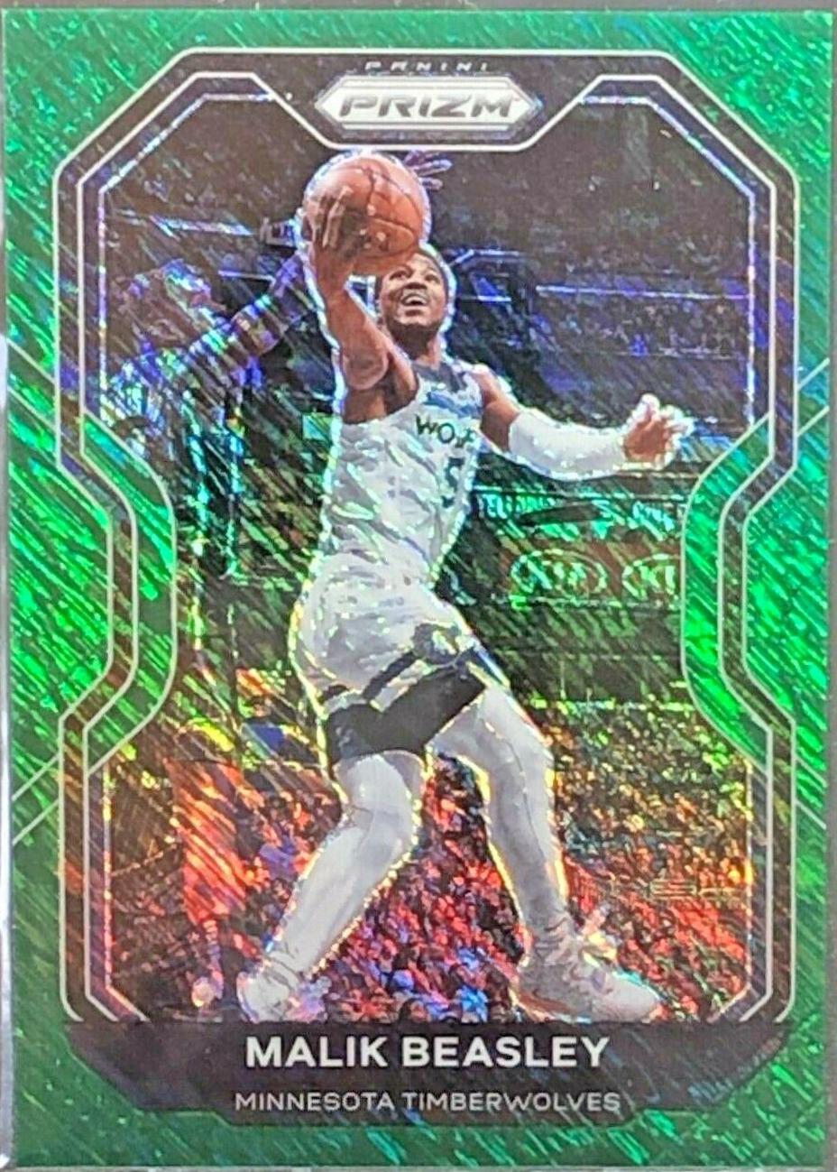 Malik Beasley [Green Shimmer Prizm] #102