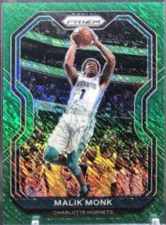 Malik Monk [Green Shimmer Prizm] #15