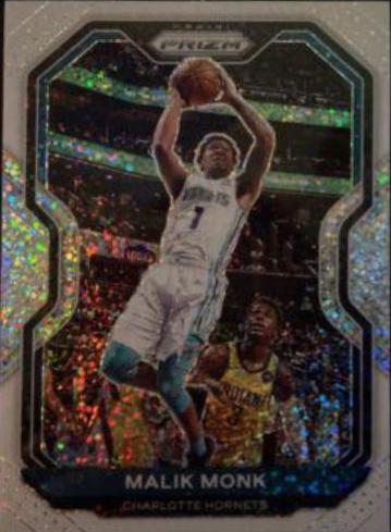 Malik Monk [White Sparkle Prizm] #15