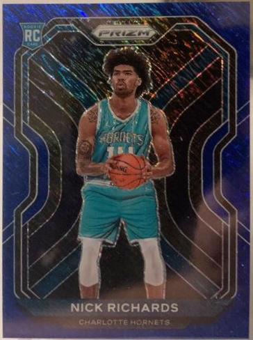 Nick Richards [Blue Shimmer Prizm] #253