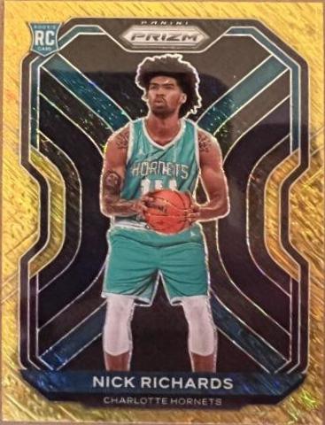 Nick Richards [Gold Shimmer Prizm] #253