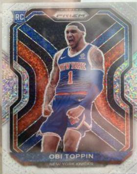 Obi Toppin [White Sparkle Prizm] #280