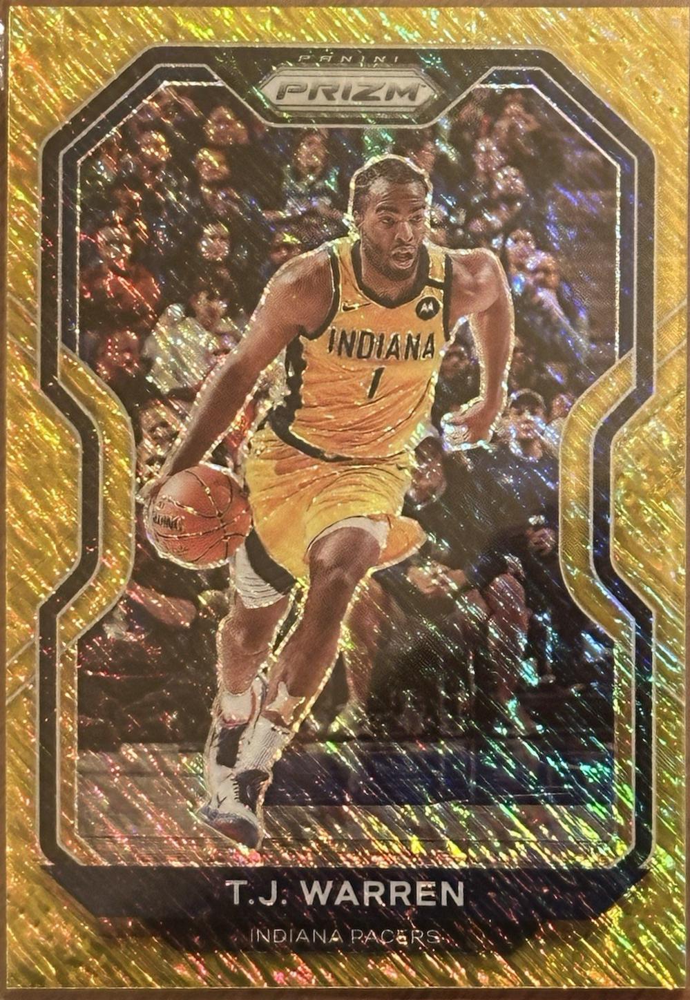 T. J. Warren [Gold Shimmer Prizm] #82