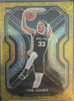 Tre Jones [Gold Shimmer Prizm] #291