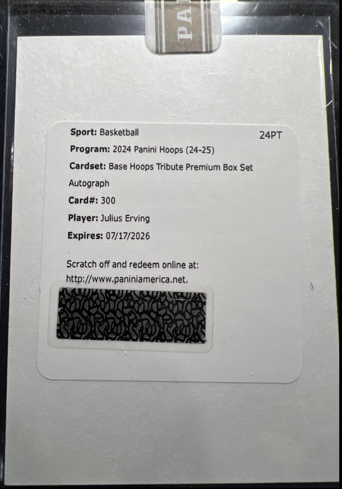 Julius Erving [Tribute Premium Box Set Autograph] #300