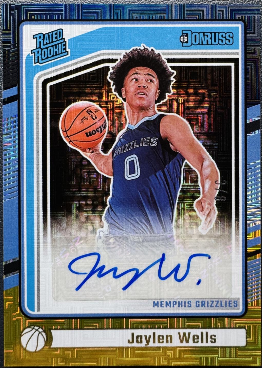 Jaylen Wells [Choice Black Gold Signature] #276