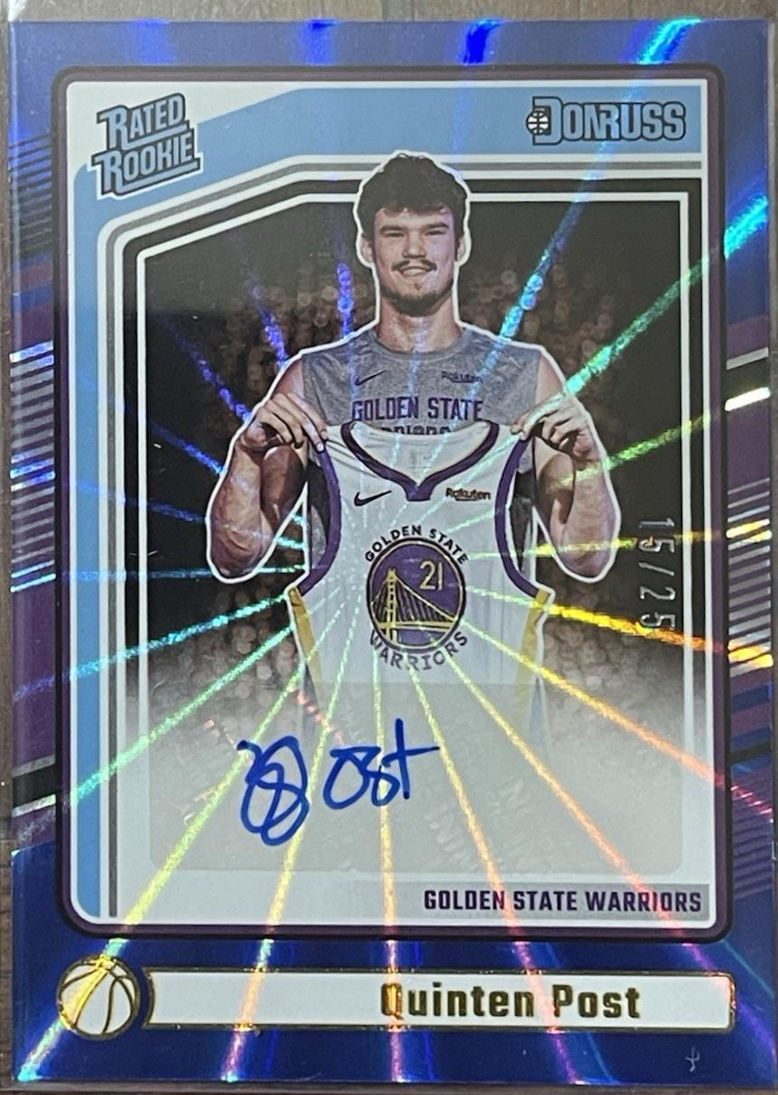 Quinten Post [Holo Blue Laser Signature] #298