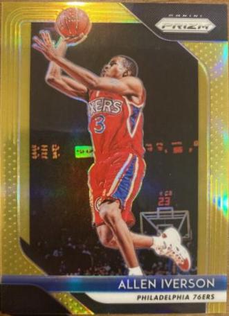 Allen Iverson [Gold Prizm] #45