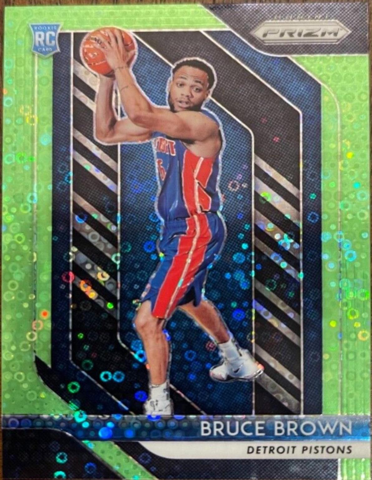 Bruce Brown [Fast Break Prizm Neon Green] #132